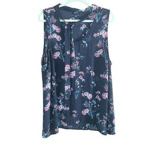 Torrid Size 2 (18-20) Floral Print Georgette Tie Neck Blouse Top GORGEOUS WT013